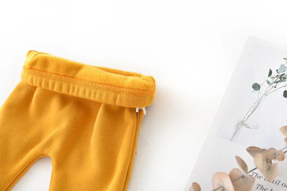 5 colors cotton cartoon infant girl legging footed thick winter baby pantyhose