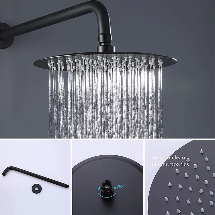 Wall Mounted Rain Waterfall Shower Head