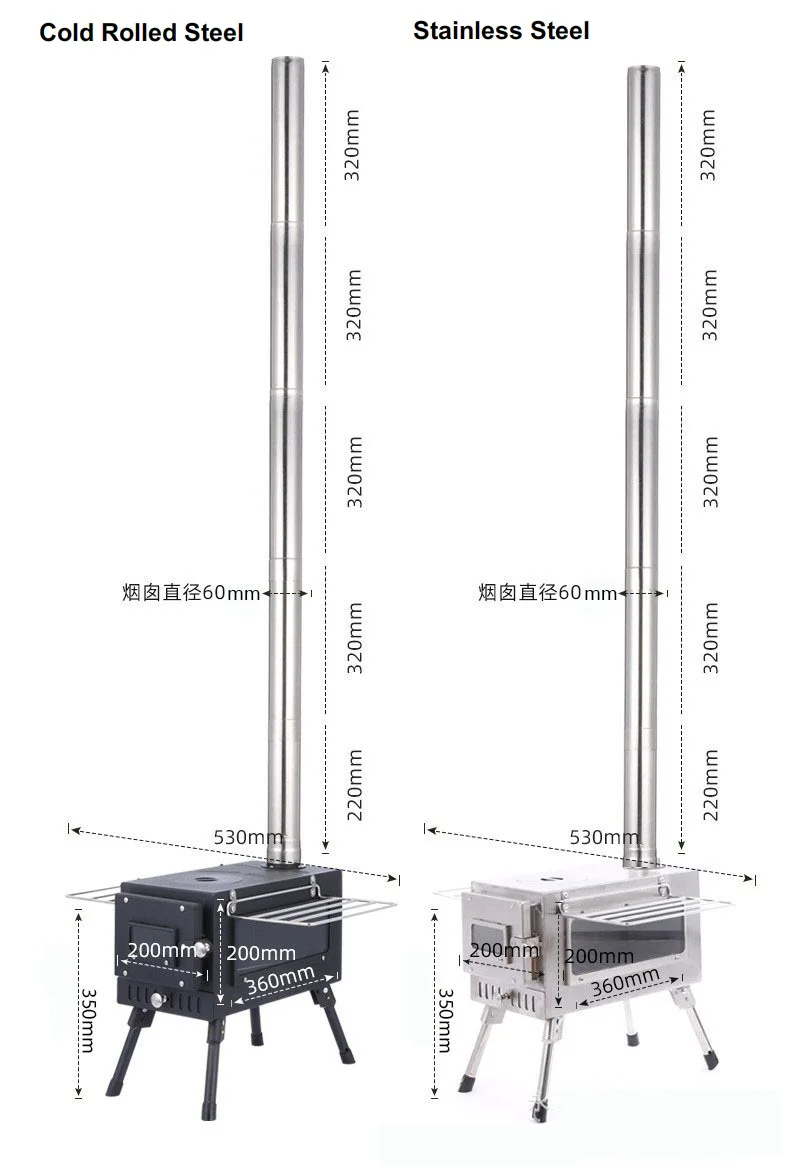 Remaco Hot Sell China Mini Small Wood Burning Cooking Warm Outdoor Camping Bell Tent Wood Stove For Camping