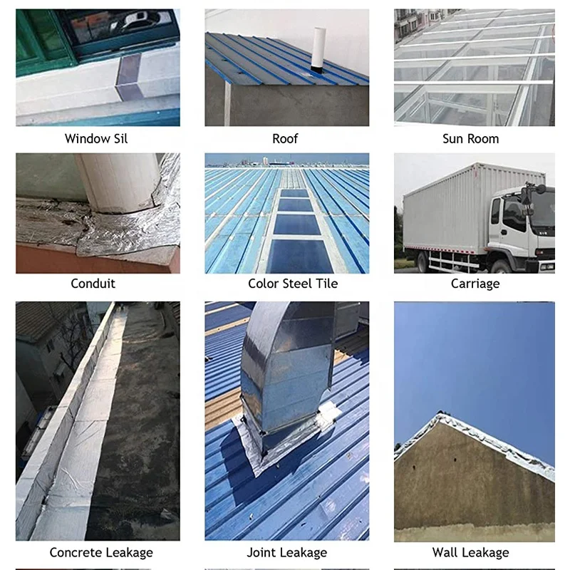 Roof Self Adhesive Butyl Sealing Tape Aluminum Flashing Tape Water Proof Membrane
