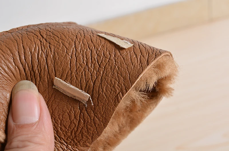 Real Fur Sheepskin For Man Leather Style Warm Mittens
