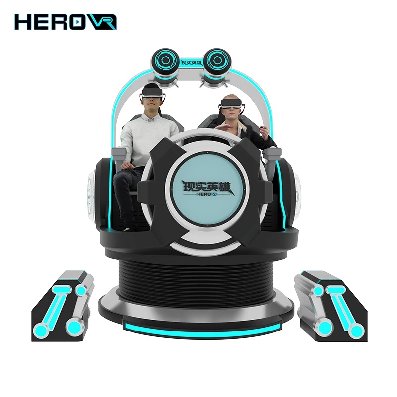 HEROVR EARn Money Fast Coin Oprated Gaming Cockpit 360 Degree VR Egg 9D VR Simulator For Shop