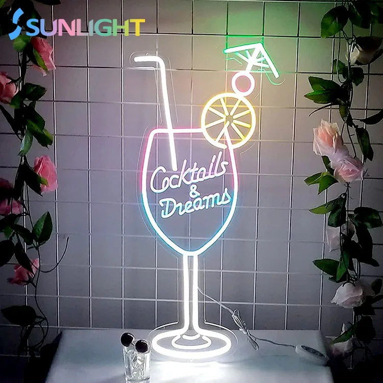 New Promotion Anime Electronic Sign Neon Led Lights Sign Neon Tape Light Led Luminous Characters Neon Sign