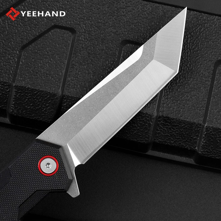 Yeehand style knife outdoor camping folding pocket knife G10 handle D2 steel black tactical flip folding knives