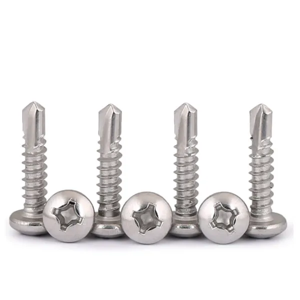 Stainless Steel 304 Pan Head Cross Recessed Drill Tail Screws Self Drilling