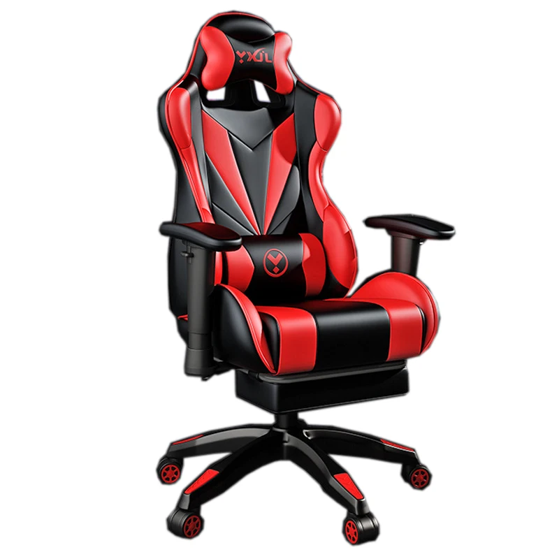 Manufacture Cheap Price Anji New Classic Popular Rotating Lifting Computer Chair Adjustable Leather Gaming chair with Footrest