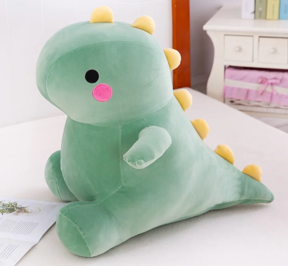Hot-selling Cute Cartoon Dinosaur Toys Popular With Children Multi-color Optional PP Cotton Dull Dragon Doll Pillow