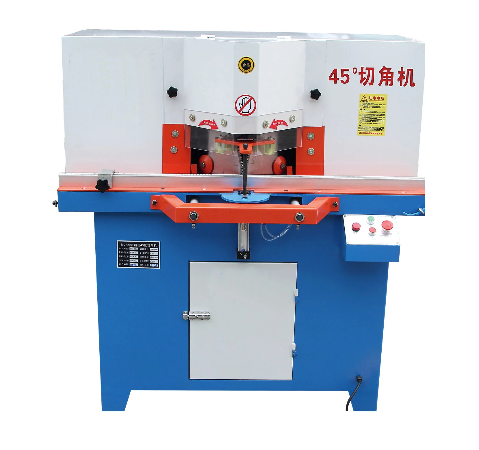 
 Neweek 45 90 degree corner notching cutting machine  