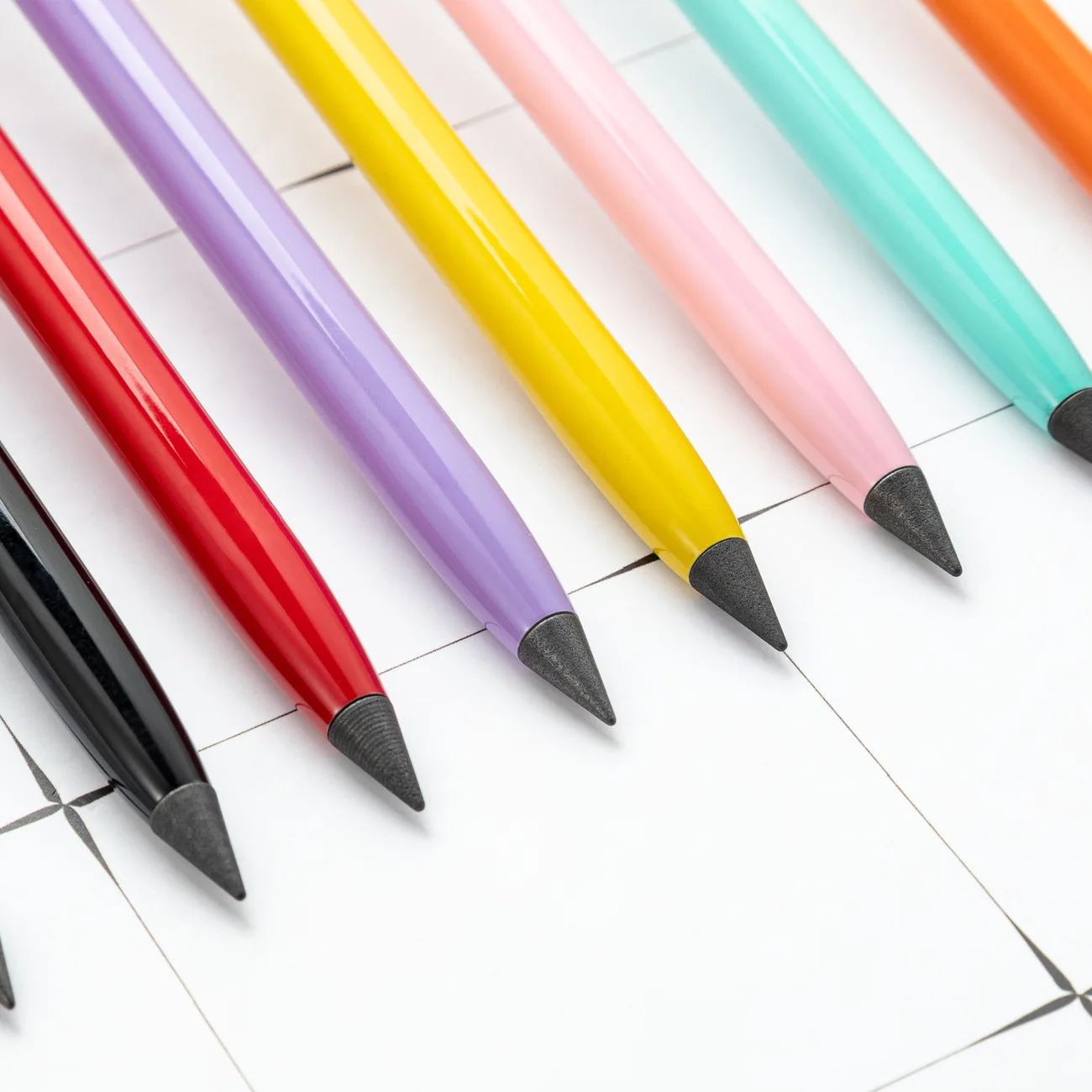 Customizable logo eternal writing continuous inking metal pencil without sharpening the pencil