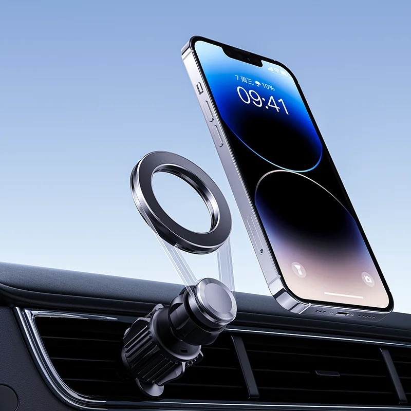 Boneruy Z08 Metal Magnetic Mobile Phone Holder Stand 360 Rotatable Car Dashboard Cell Phone Holders For Car