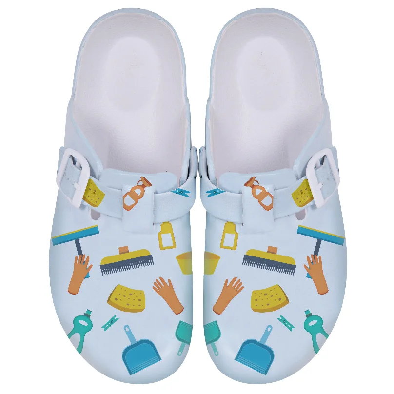 Manufacturer Wholesale Personalized Clogs Slippers Plaid Slippers Thick Sole Slippers Women Casual Sandals Shoes