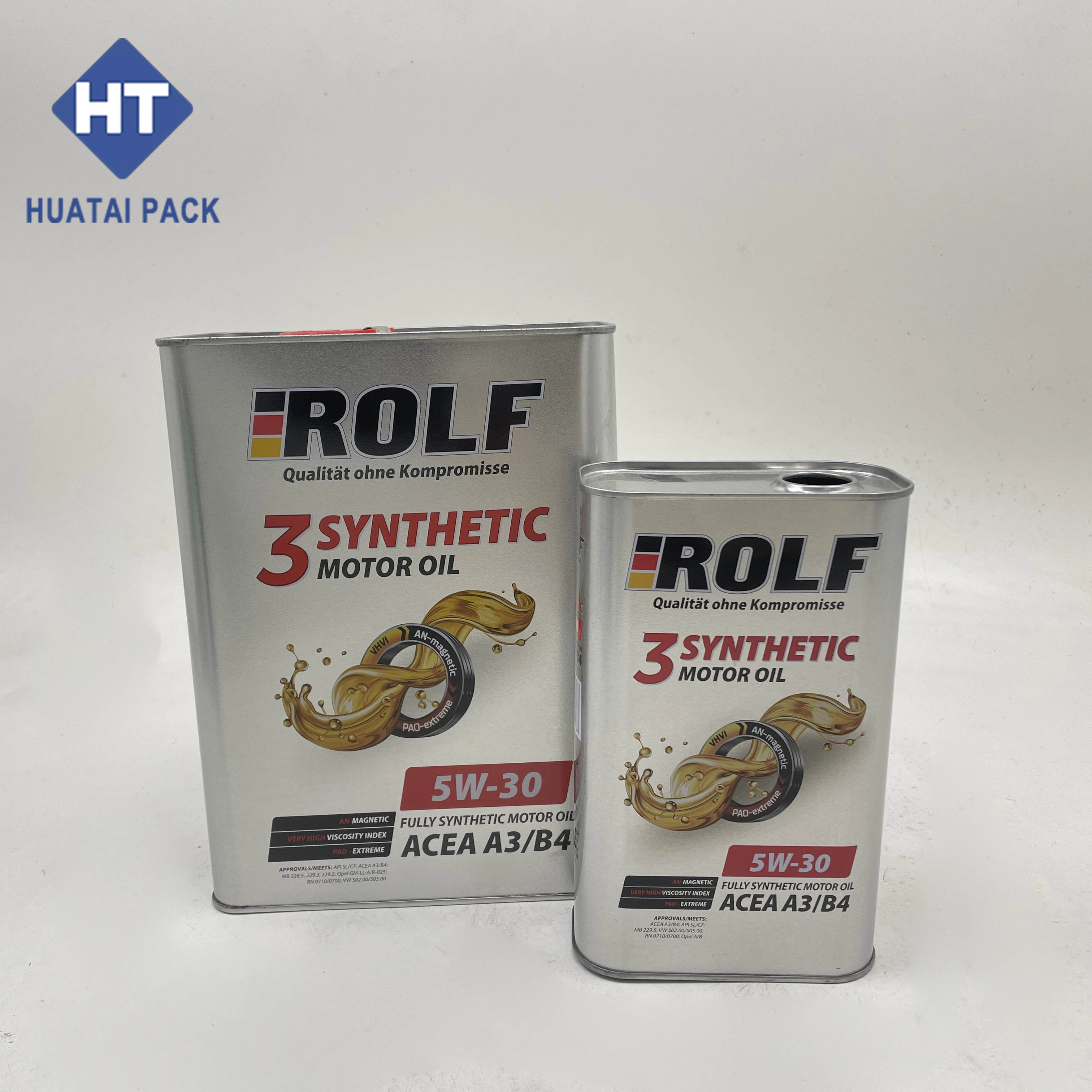 Rectangular 1 LTR Quart Motor Oil Tin Can Empty Engine Oil Tin Can with Lid