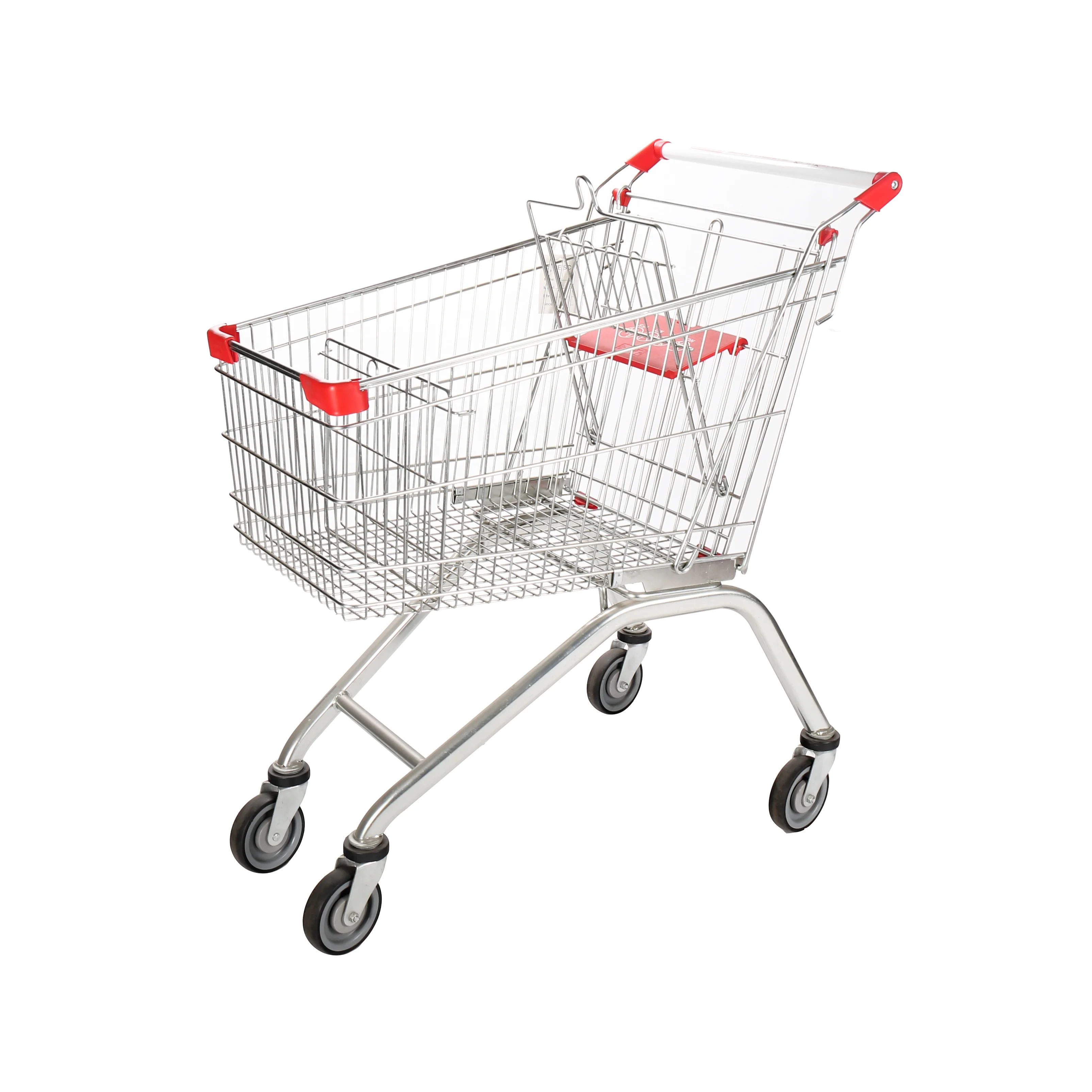 EU UK Supermarket Shopping Cart Trolley Metal Serviceable Trolley Price