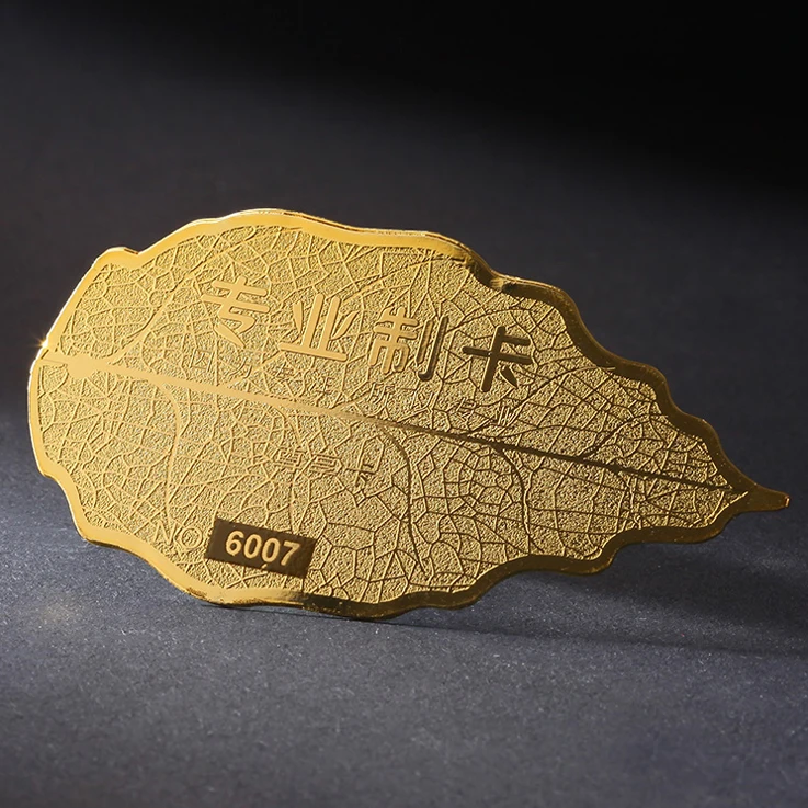 Customized Cheap Die Cut Metal Credit Card Stainless Steel Vip Member Metal Business Cards for Laser Engraving