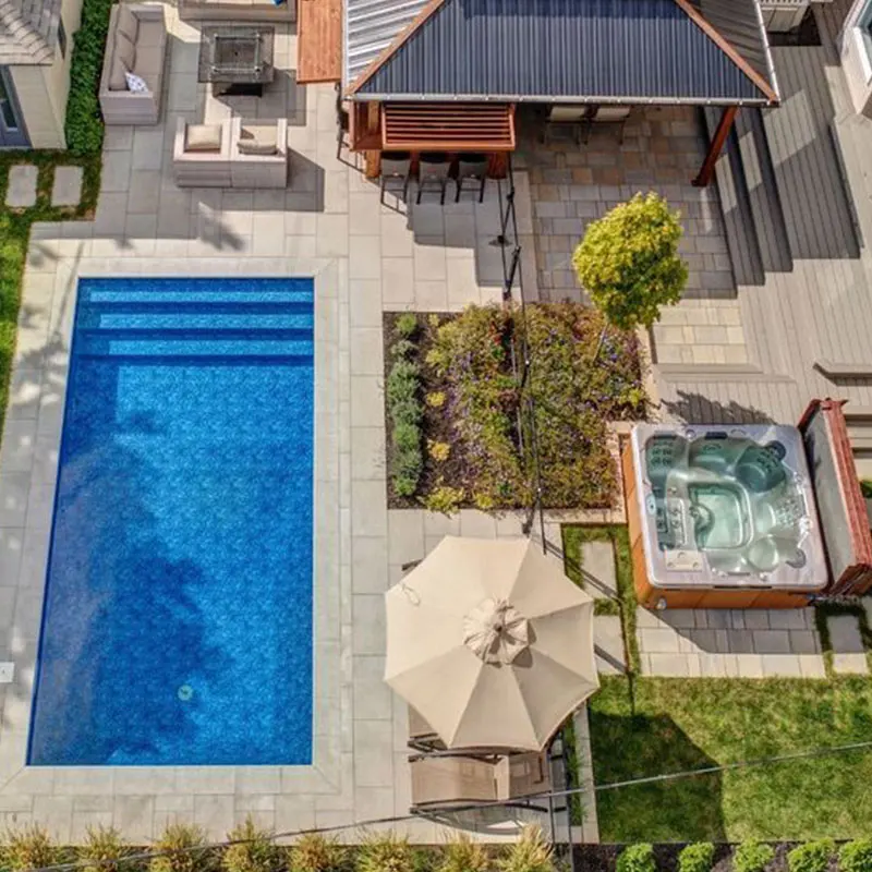 custom fiberglass spa swimming pool manufacturers modular big rectangle inground outdoor pool tiles mosaic swimming pools