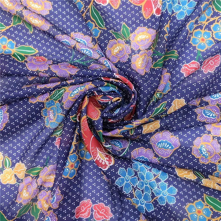 Продажа ткани полиэстер шифоновая ткань 100% печатная