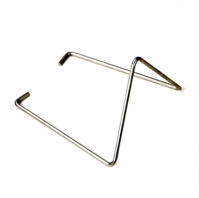 Pull Handle Welded Polishing 304 Stainless Steel Wire Forming Square Iron Metal Hanging Rings for handbag lifting handle