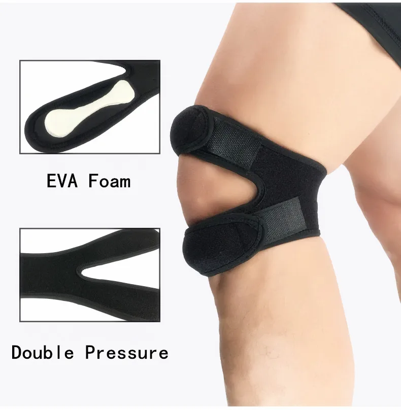 Adjustable Neoprene Double Patella High Quality Protection Knee Support Double Patella Knee Strap