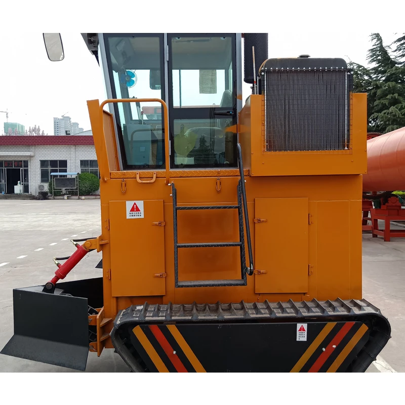 Automatic Organic Crawler Type Mixer Cow Manure Compost Turner Machines Ferment Single Tractor for Sale