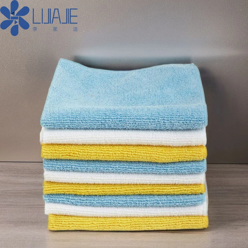 Niaona 40x40 Microfiber Cleaning Cloth Wholesale Colorful Car Detailing 100% Microfiber Towels