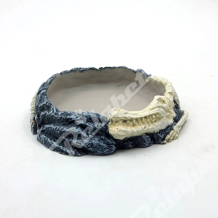 Reptile Water Dish Food Bowls,Reptile Tank Decor Bowl for Leopard Gecko Lizard Spider Scorpion