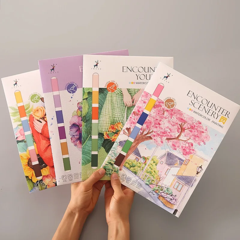Wholesale Creative Portable Watercolor Coloring Book Educational DIY Arts and Crafts Painting Adult Art Drawing Toys