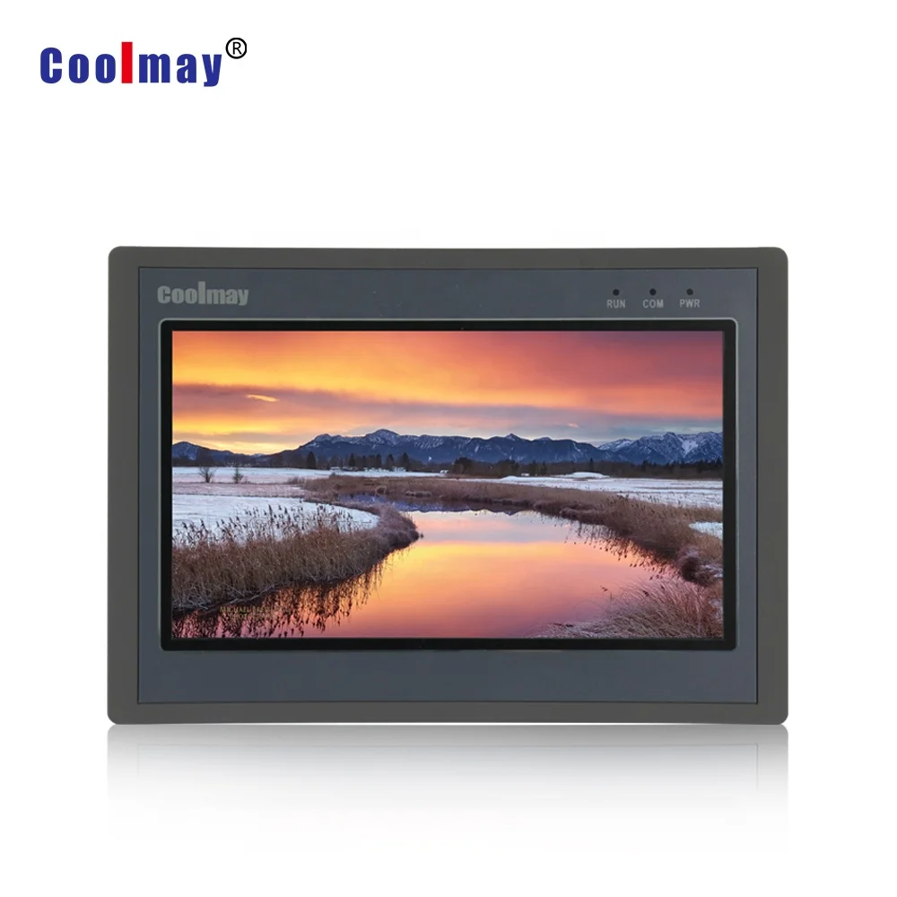 Coolmay new 10inch HMI integrated with plc controller Modbus RTU/TCP NTC10K signal plc