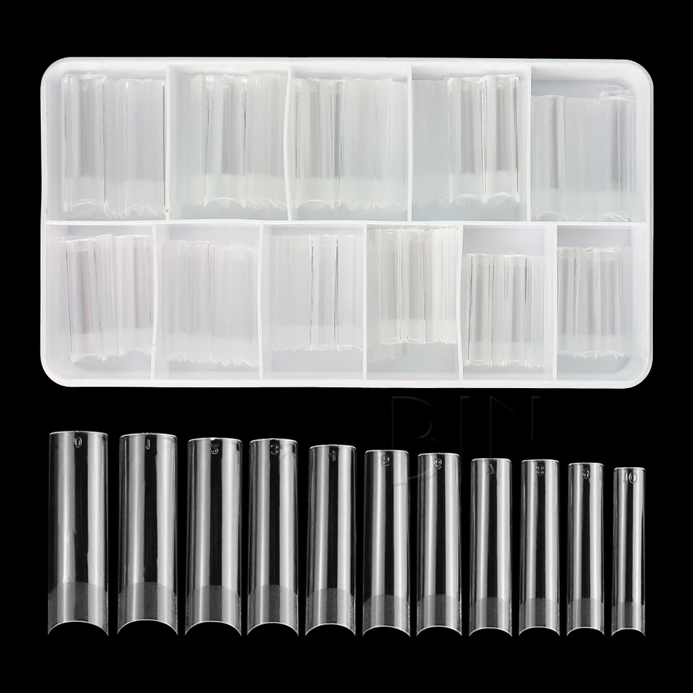 BIN High Quality Softgel Nail Tips Label Soft Gel Nail Tips for Uv Lamp