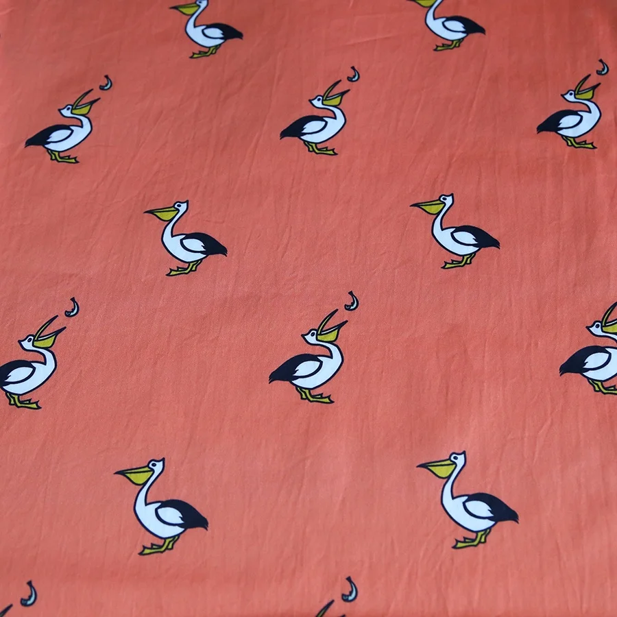 Custom Digital Printing on 100% Cotton Satin fabric for kids