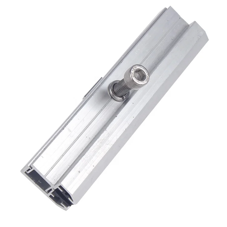 Wholesale excellent quality alsphat flat solar roof tiles photovoltaic mounting structure end clamp