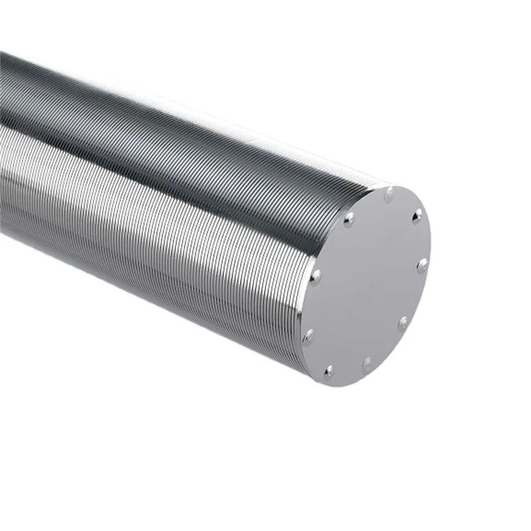 SS2205 SS2507 wedge wire round slotted johnson screen sea water oil well filter tube
