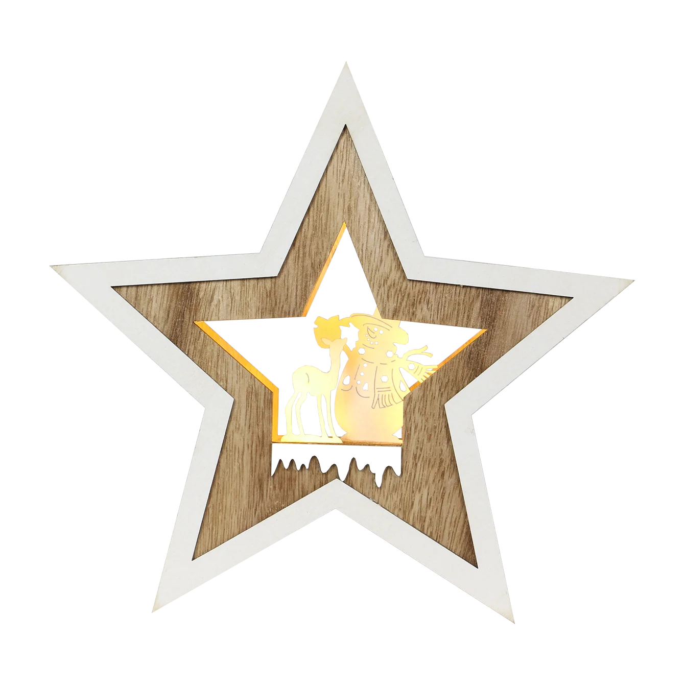 NEW STAR LIGHTING LED christmas indoor woodeen  table & bedroom decoration light