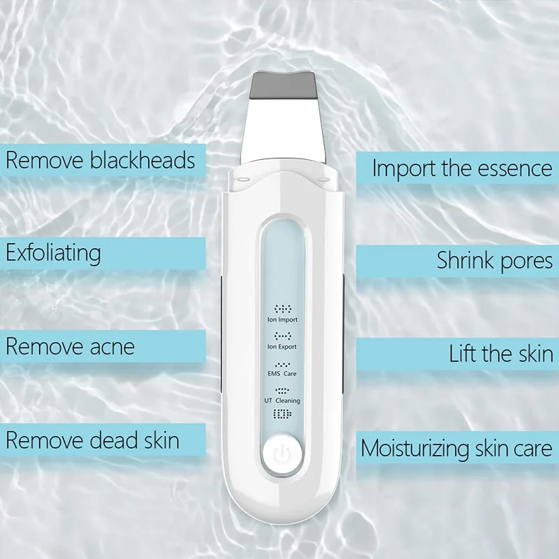  Wholesale Ultrasound Ion Deep Facial Cleansing Machine Remove Blackhead Wrinkle Pore Clean Face Ultrasonic Skin