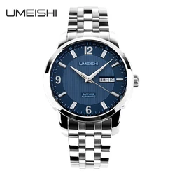 custom your logo sapphire watch automatic   with case stainless steel for man