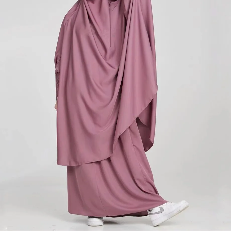 New Style Ethnic Telekung Prayer Thobe Kaftan Dubai Robe Kimono Caftan Muslim Hijab Dress Abayas  Islamic Clothing For Women