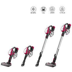 Shiny XL-618D/8 Wireless Manual Vacuum Cleaner Home 25000pa Led Lighting Cyclone Filter for vacuum cleaner