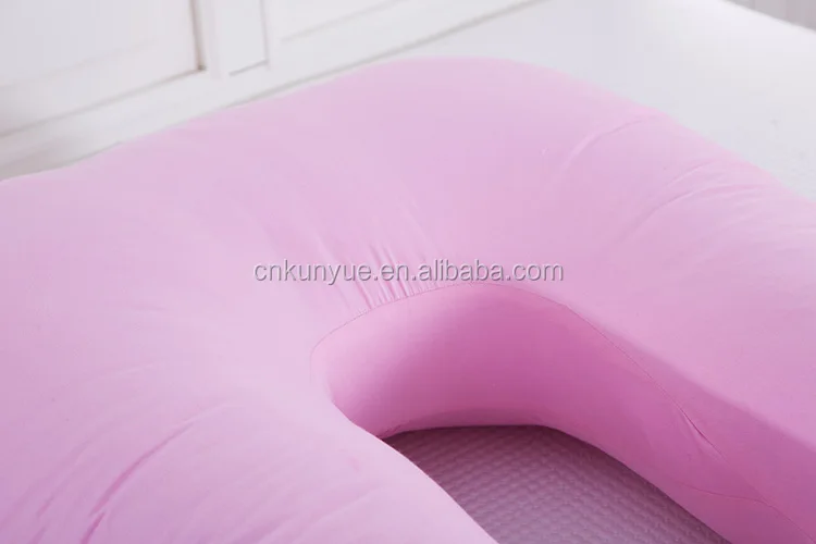 Custom U shape fiber cotton total body nursing comfortable pregnancy maternity pillow