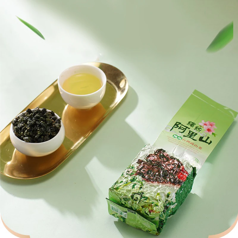 
Taiwan Alishan 150G High mountain oolong green tea leaf high quality office afternoon wholesale OEM ODM 150g ball oolong tea 