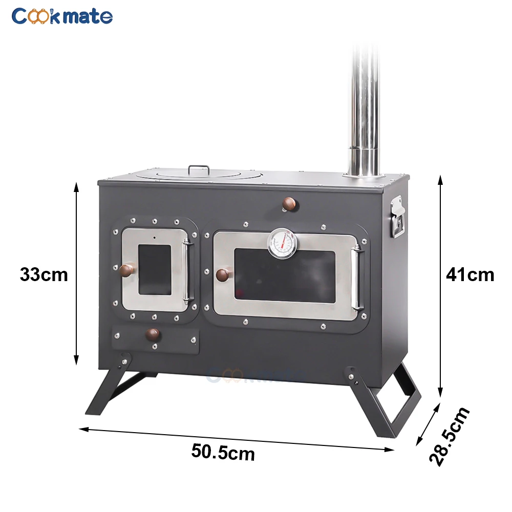 High Quality Luxurious Outdoor Wood Fire Pizza Oven Grills BBQ Camping Picnic Kitchen BBQ for Outdoor Cooking