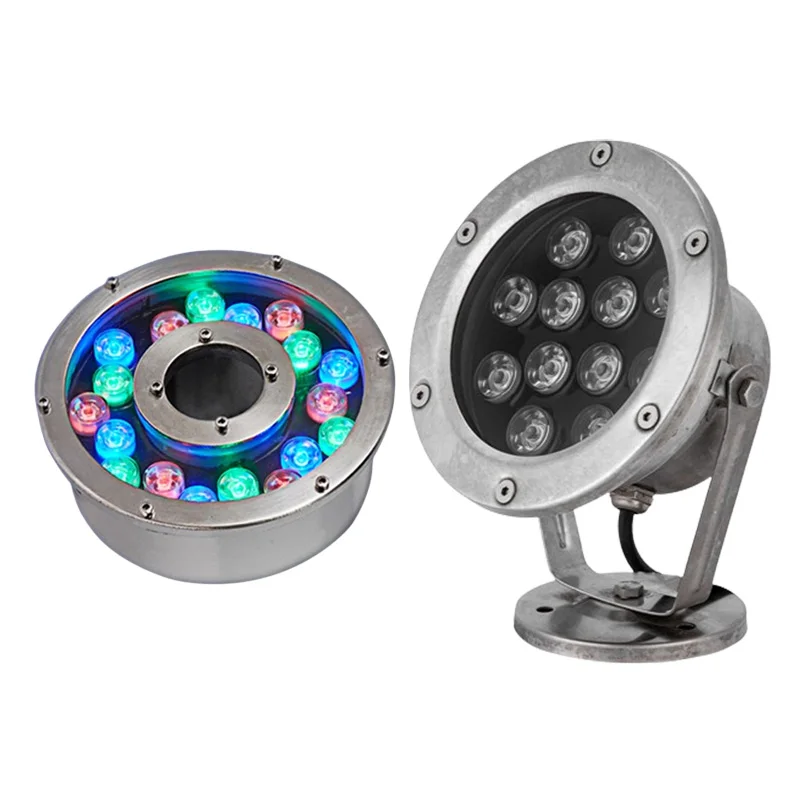 IP68  submersible 5-wire RGB color changing swimming pool pond fountain led underwater light