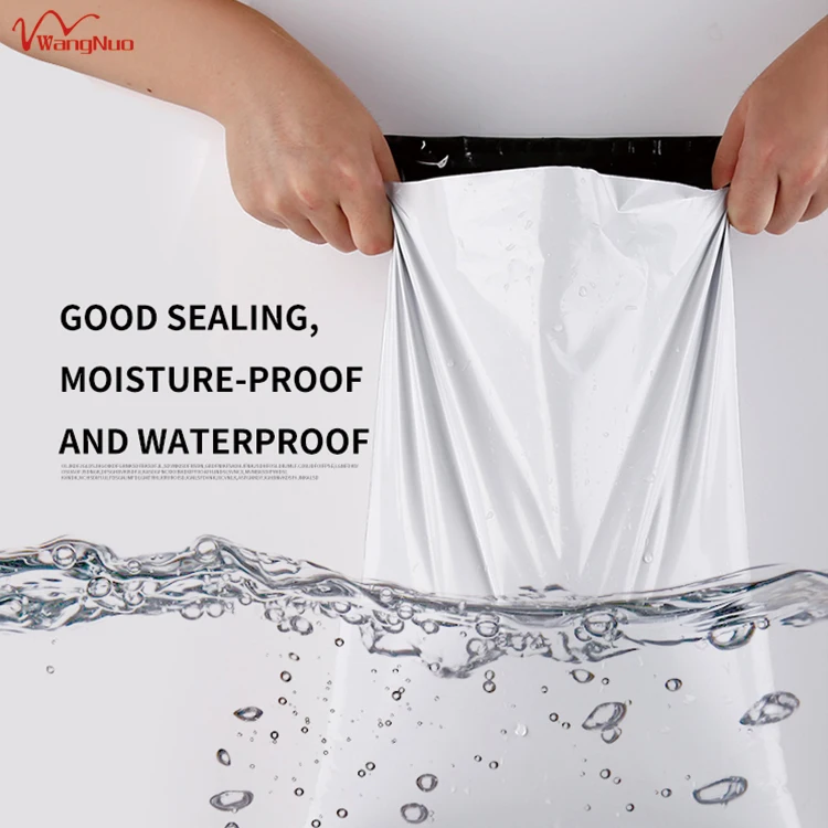 Customized a4 c6 a6 large self seal  black sticker packing list envelope polymailer packaging envelope