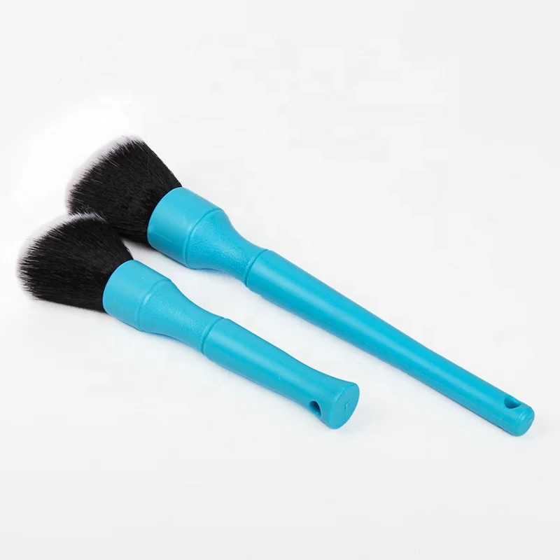 AUTO TIGER Ultra Soft Plastic Boar Bristles Hair Car Detailing Brush For Auto Care