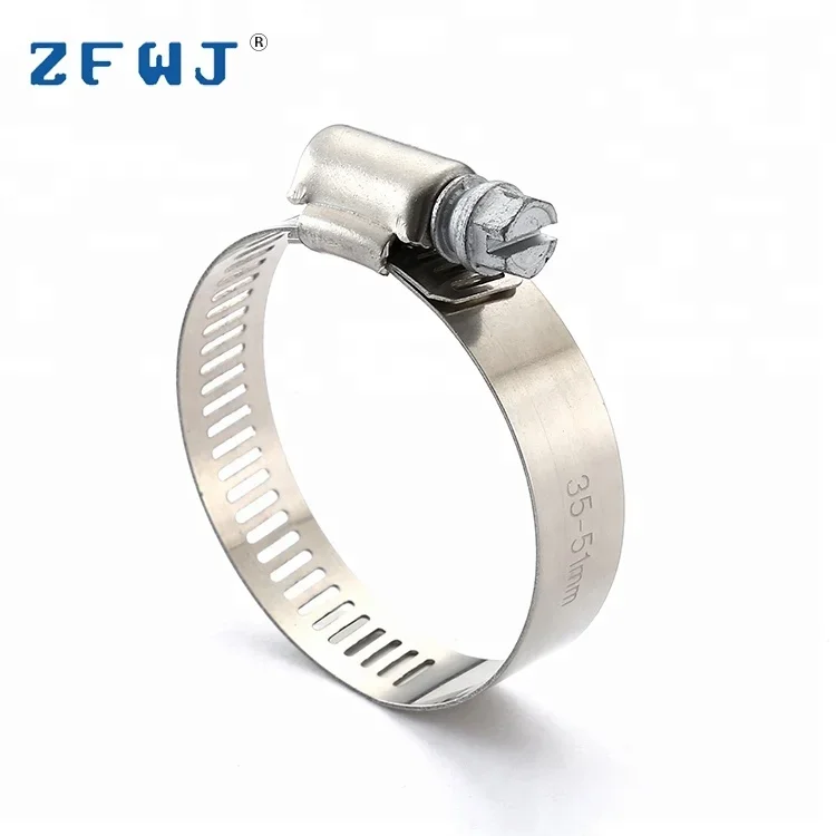 35-51mm stainless steel clamp strong fastening force american type hose clamp clamping force gauge