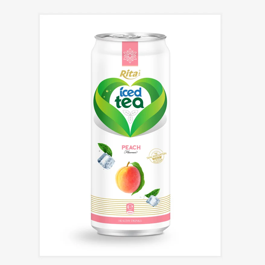 500mL singapore vietnam Canned Ice Green Black Tea Drink Super Fruits Flavor