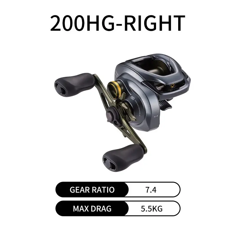 Baitcasting Fishing Reels 6+1bb Gear Ratio 7.4:1/8.5:1 S3d Spool I-dc4 Saltwater Reel Fishing Wheel