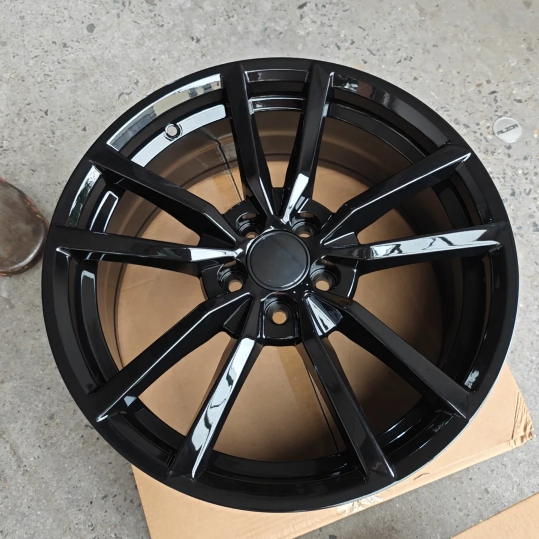 Wholesale price 17 18 19 inch 5 holes Black Silver 100/112 Muit-Spoke Alloy Rims Car wheels for VW Cars