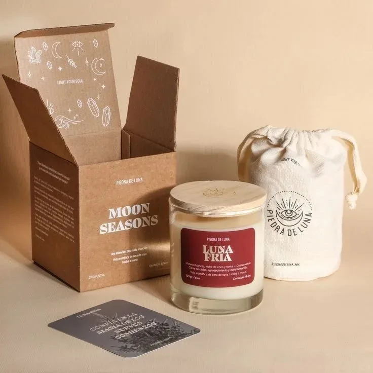 Wholesale Custom Label Frosted White Clear Empty Candle oval Jars Luxury Glass jars to make candles With Lids And box Packaging