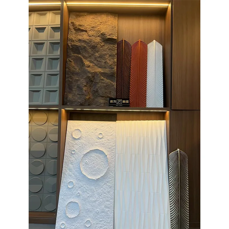 Exterior Wall PU stone panels 600*1200 MM Manufacturer Lightweight Faux polyurethane Mushroom Future stone 9 Brick stone