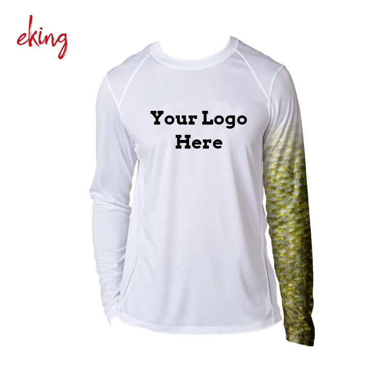 Customized dry fit breathable UPF 50+ Fishing Shirt for Man