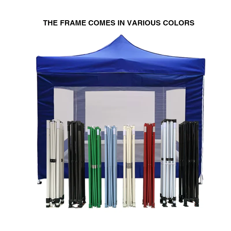 Customized 10x10ft 3x4.5 blue transparent tent with four sides Waterproof and Mosquito proof Garden Tent folding canopy tent